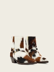 AllSaints Brown Fox Carabiner Boots - Image 2 of 5