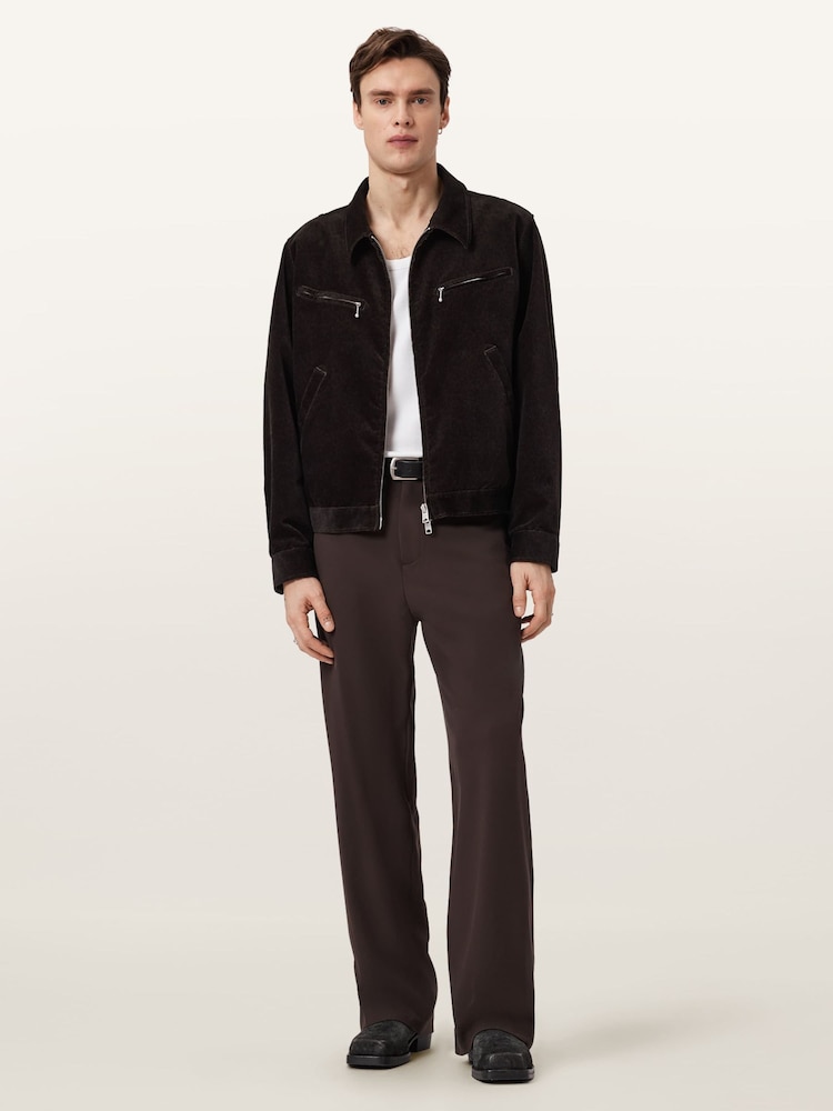 AllSaints Brown Korey Jacket - Image 2 of 7