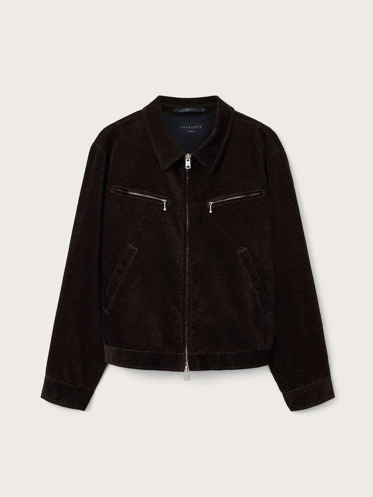 AllSaints Brown Korey Jacket - Image 7 of 7