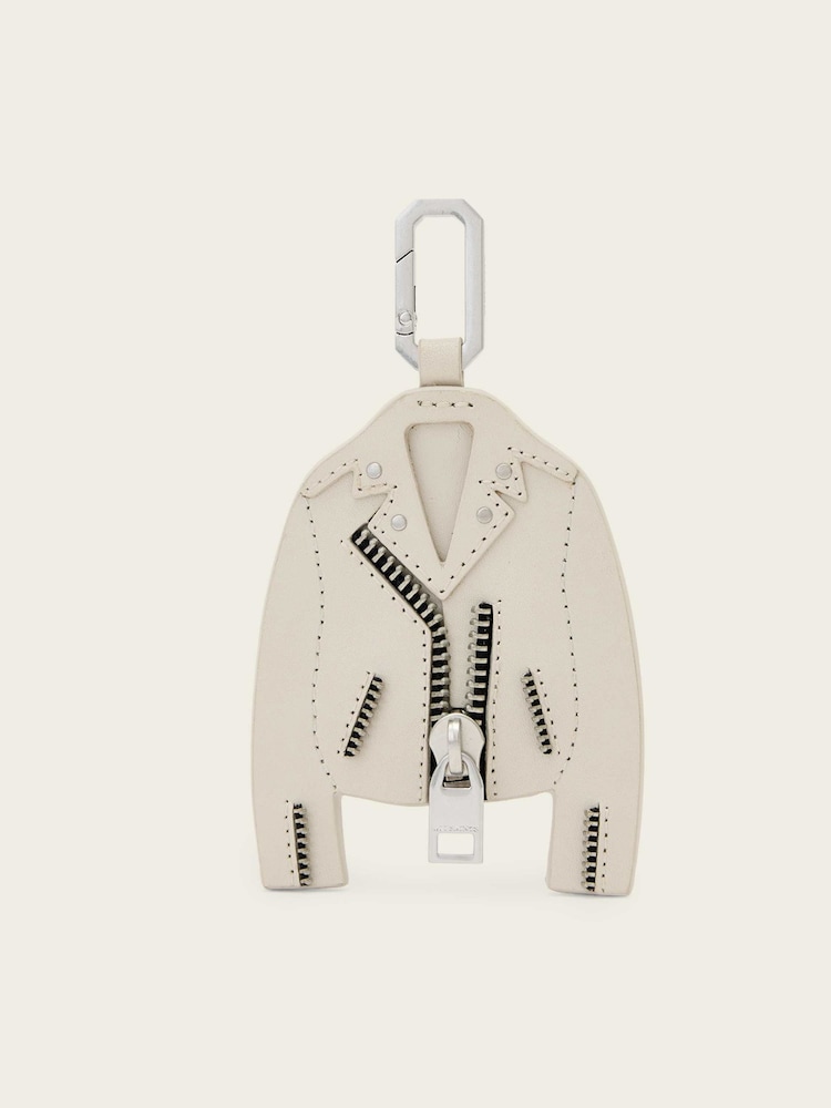 AllSaints White Dalby Keyring - Image 1 of 3