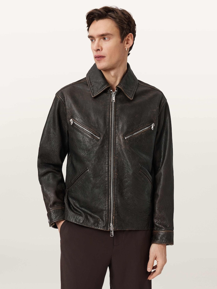 AllSaints Black Starday Jacket - Image 1 of 8