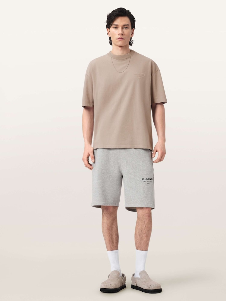AllSaints Light Brown Xander Short Sleeve Crew Neck T-Shirt - Image 2 of 6