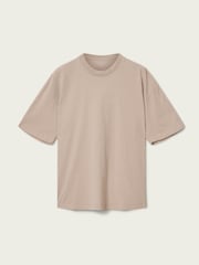 AllSaints Light Brown Xander Short Sleeve Crew Neck T-Shirt - Image 6 of 6