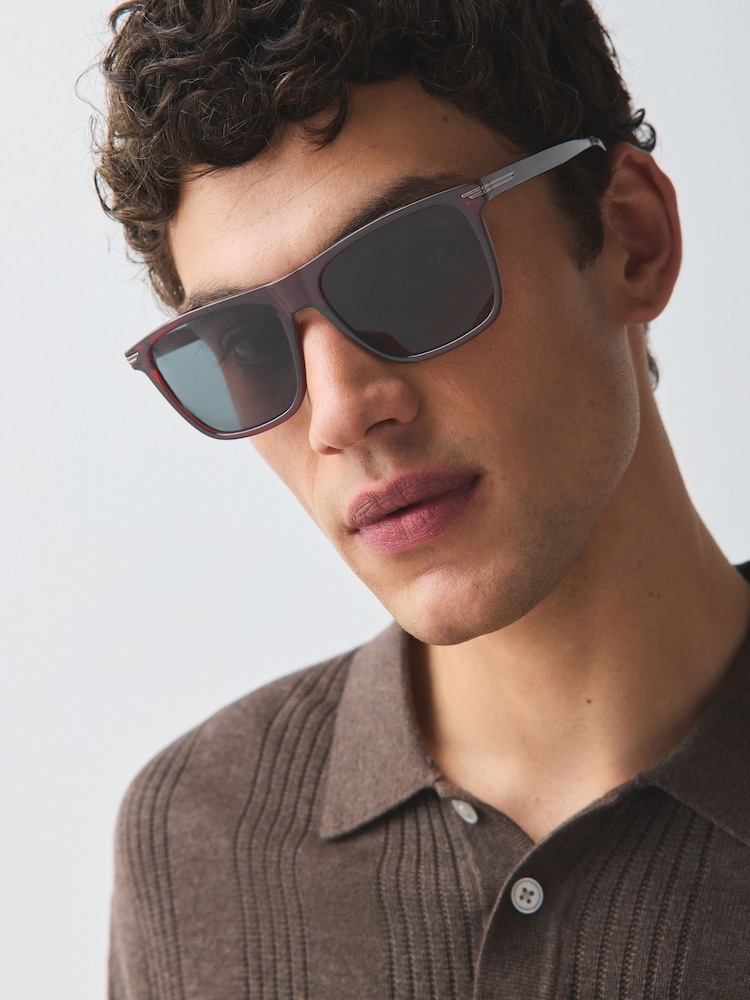 Mineral Dark Red Preppy Sunglasses - Image 1 of 6 Mineral Dark Red Preppy Sunglasses - Image 1 of 6
