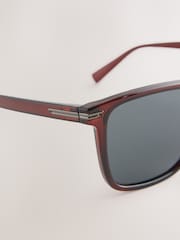 Mineral Dark Red Preppy Sunglasses - Image 5 of 6