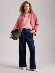 White Stuff Clara Texture Short Sleeve T-Shirt - תמונה 1 מתוך 6