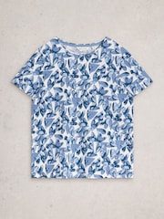 White Stuff Blue Abbie T-Shirt - Image 1 of 2