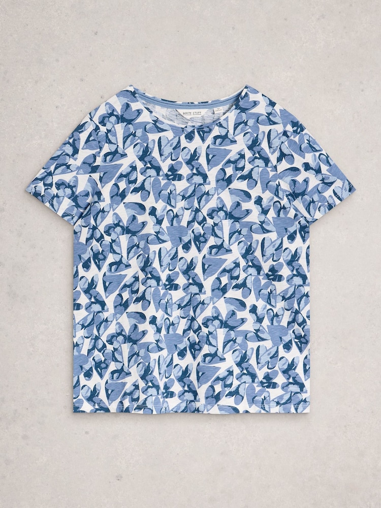 White Stuff Blue Abbie T-Shirt - Image 1 of 2
