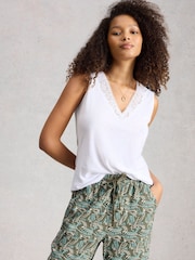 White Stuff White Ellie Lace Vest - Image 4 of 6