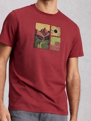 White Stuff Red Abersoch Hike Graphic T-Shirt - Image 3 of 6