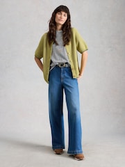 Sininen - White Stuff Abbie -raita t-paita - Kuva 3 / 6