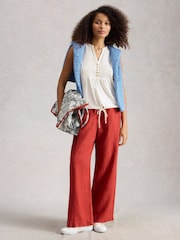 White Stuff White Peony Sleeveless Shirt - Image 3 of 6