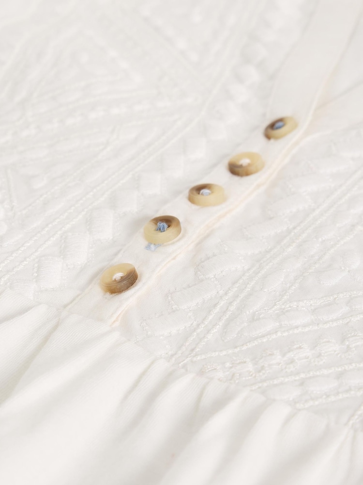 White Stuff White Peony Sleeveless Shirt - Image 6 of 6