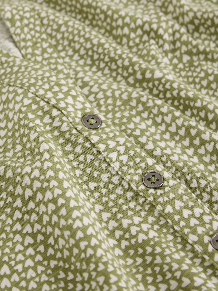 White Stuff Green Annie Short Sleeve Jersey Shirt - Image 2 of 2