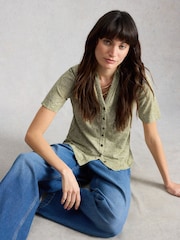 绿色 - White Stuff Annie 短袖衬衫 - 6的图像4｝