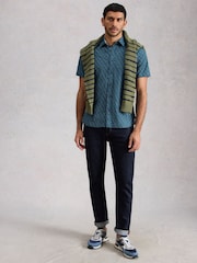 White Stuff Salcombe Ss Fish Print Shirt - תמונה 4 מתוך 6