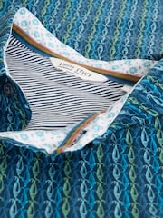 White Stuff Salcombe Ss Fish Print Shirt - תמונה 6 מתוך 6