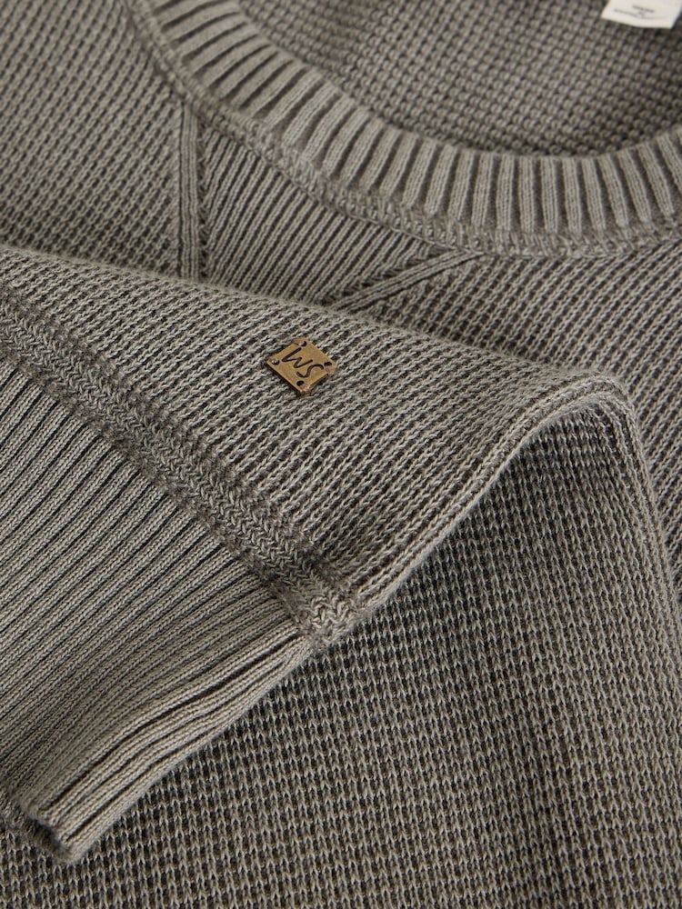 White Stuff Grey Attadale Crew Neck Jumper - Image 6 of 6