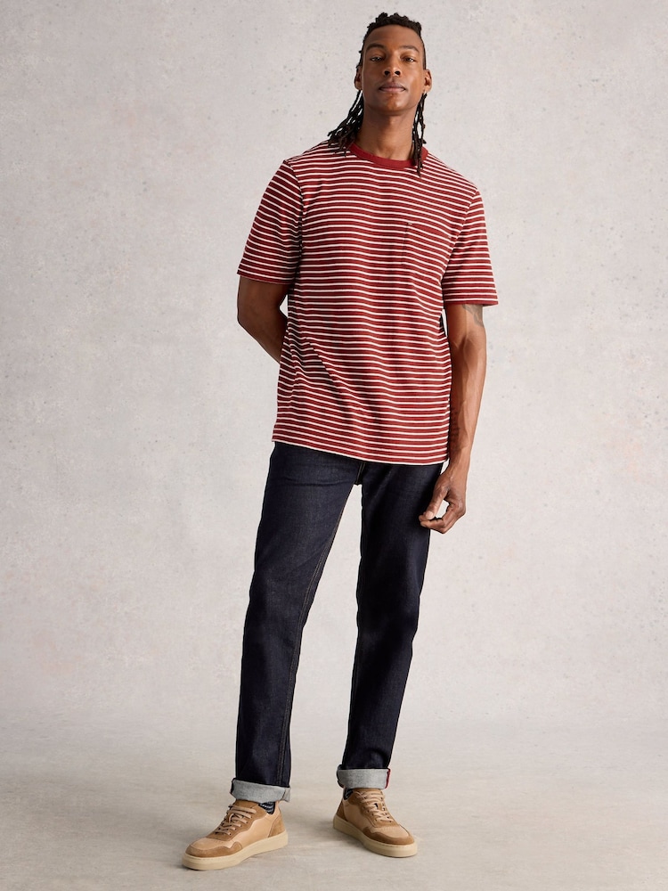White Stuff Red Horsham Stripe T-Shirt - Image 1 of 6 White Stuff Red Horsham Stripe T-Shirt - Image 1 of 6