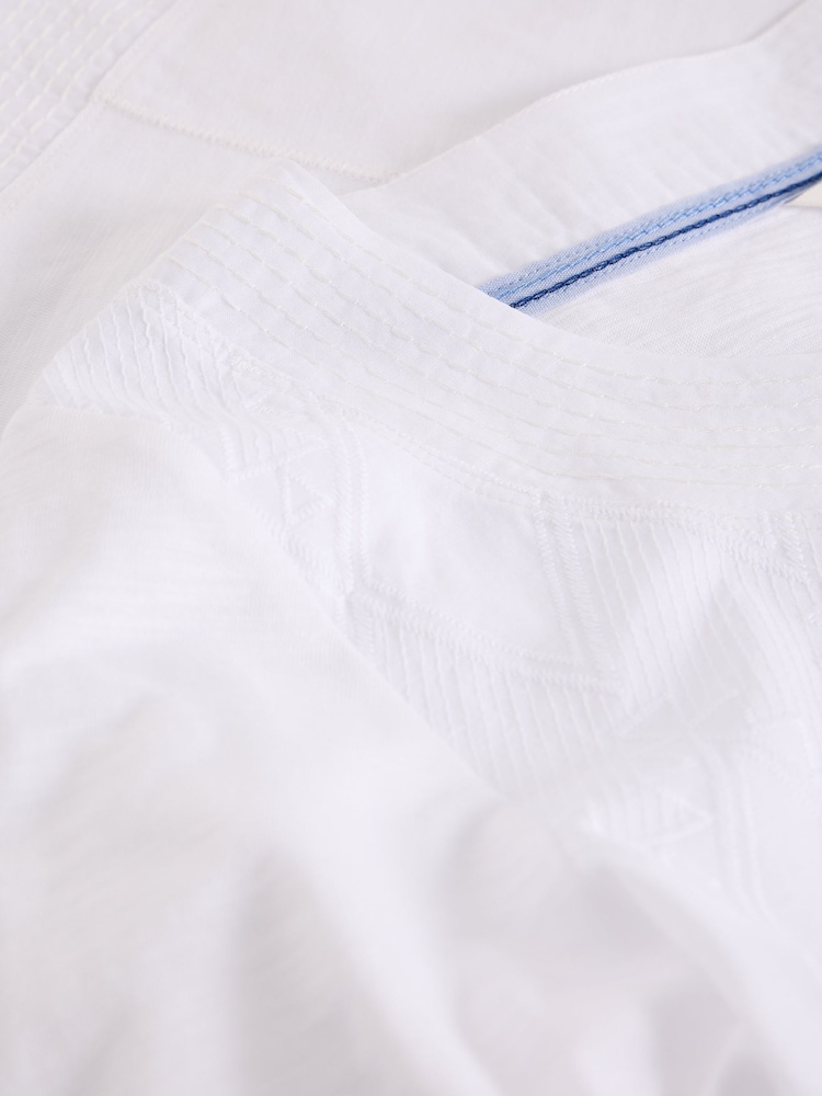 Alb - White Stuff Weaver Broderie T-Shirt - Imaginea 6 din 6