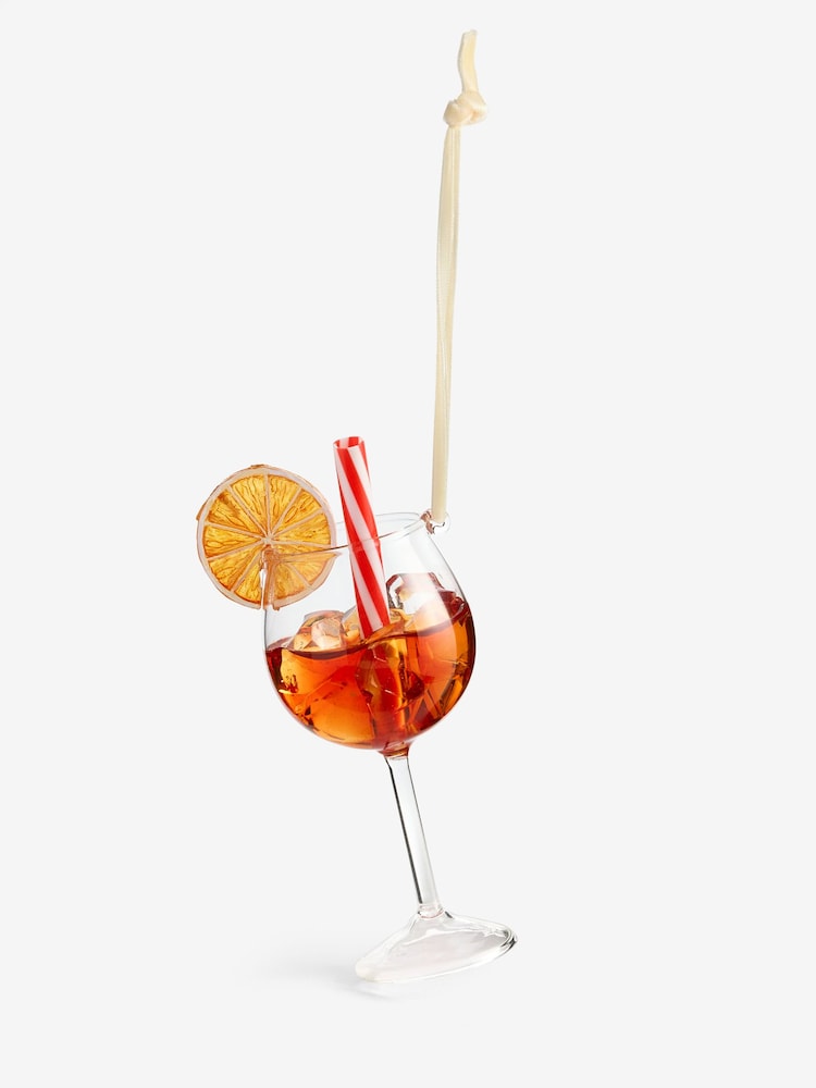 Spritz Glass Cocktail Bauble - Image 2 of 4
