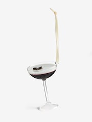 Espresso Martini Glass Cocktail Bauble - Image 2 of 4