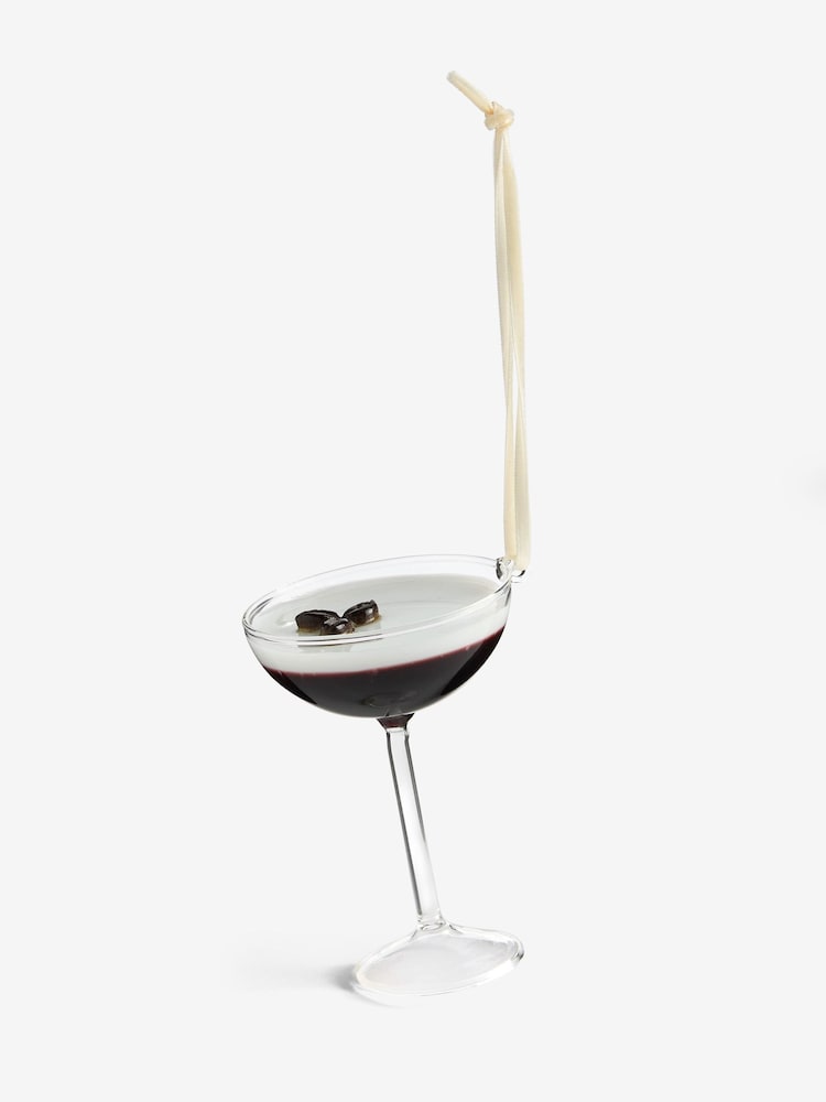 Espresso Martini Glass Cocktail Bauble - Image 2 of 4
