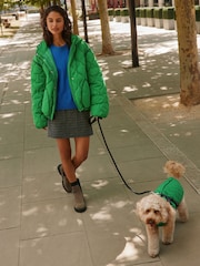 Green Quilted Dog Harness Coat - Image 3 of 9