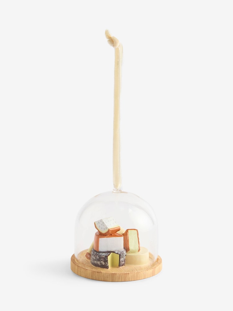Natural Cheeseboard Cloche Bauble - Image 1 of 1