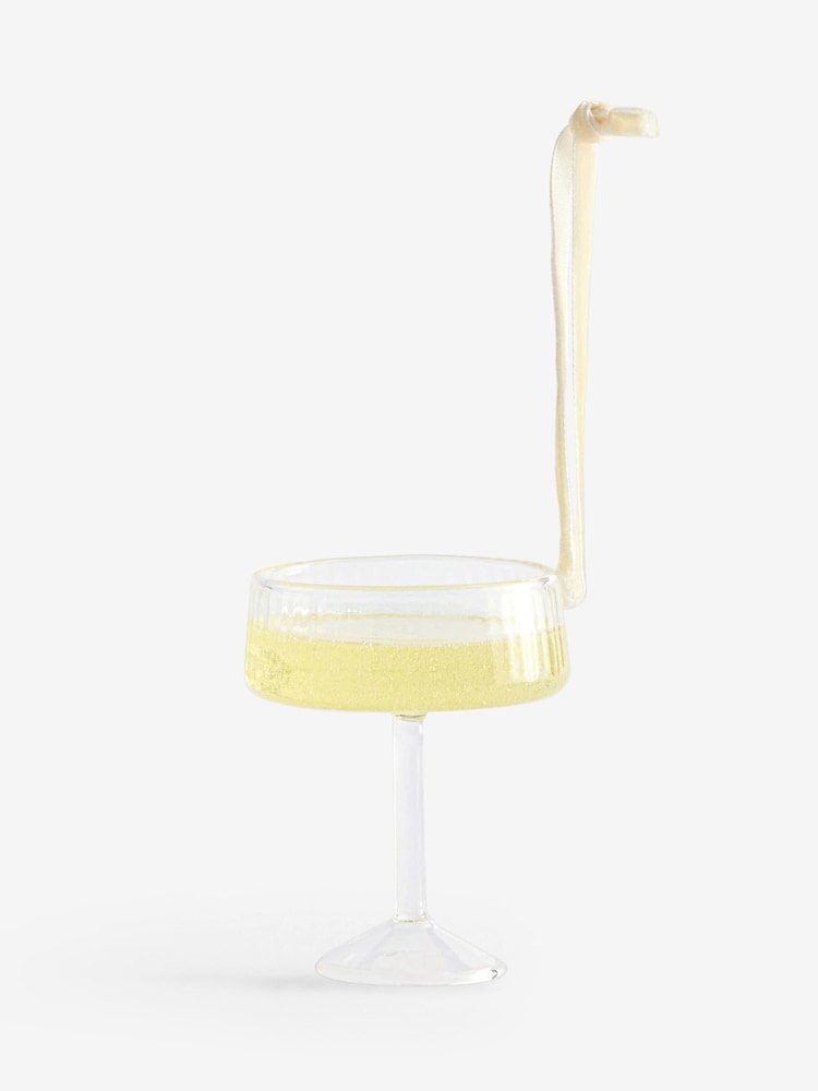 Sparkling Wine Glass Cocktail Bauble - Image 2 of 4