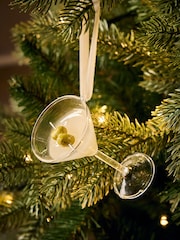 Martini Glass Cocktail Bauble - Image 1 of 4