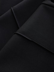 Black Pintuck Ponte Bootcut Trousers - Image 7 of 8