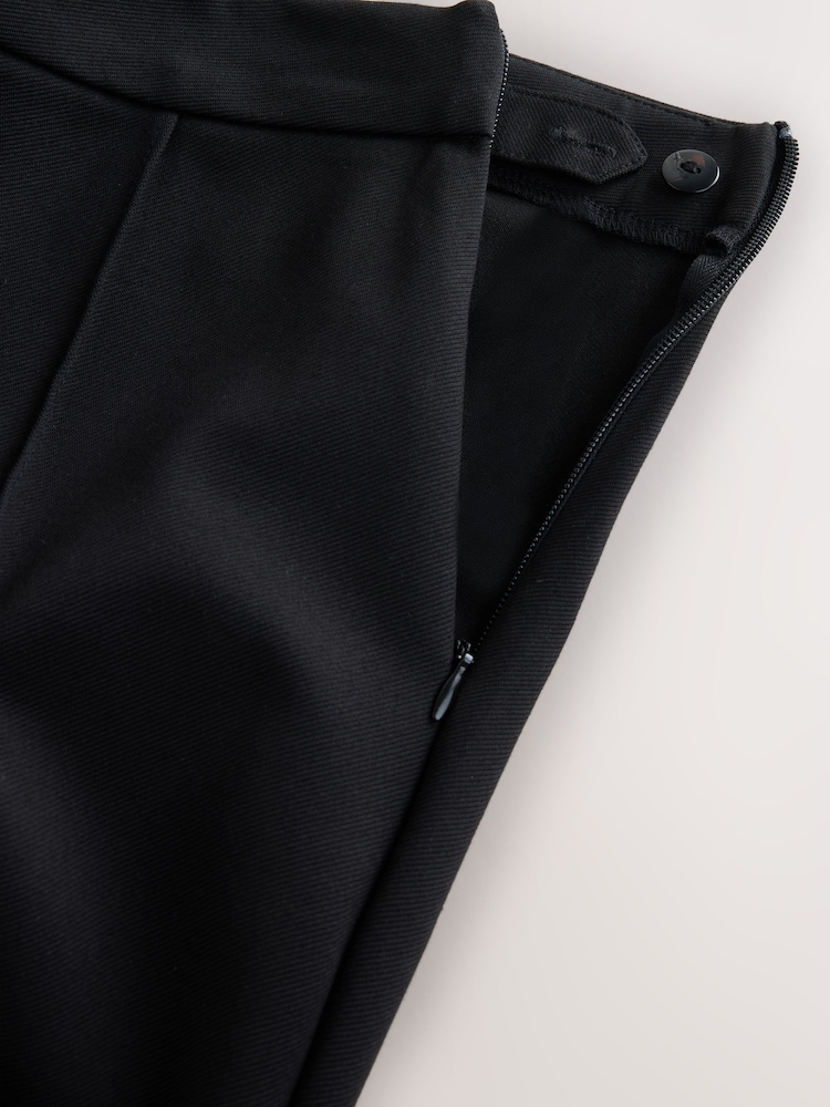 Black Pintuck Ponte Bootcut Trousers - Image 8 of 8 Black Pintuck Ponte Bootcut Trousers - Image 8 of 8