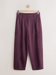 Burgundy Punainen - Ponte Cargo -tynnyrilahkeiset housut - Kuva 5 / 7