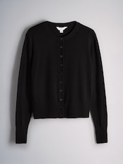 The Set 4 Pack Fine Knit Button Through Cardigan Black/Chocolate Brown/Cinder Brown/Cream - Image 9 of 11