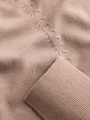 The Set 2 Pack Fine Knitted V-Neck Cardigans Chocolate Brown/Camel Brown - Image 5 of 5