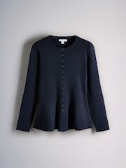 Navy Blue/Bugundy Red - The Set Fine Knitted Crew Neck Jumpers - Larawan 7 ng 10