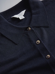 The Set 3 Pack Collared Cardigan With Wool Charcoal Grey/Navy Blue/Bugundy Red - Image 8 of 9