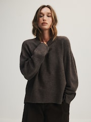 The Set 3 Pack Crew Neck Jumpers Cream/Taupe Brown/Chocolate Brown - Image 1 of 22