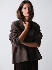 The Set 3 Pack Crew Neck Jumpers Cream/Taupe Brown/Chocolate Brown - Image 10 of 22