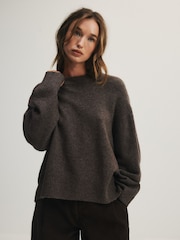 The Set 3 Pack Crew Neck Jumpers Cream/Taupe Brown/Chocolate Brown - Image 12 of 22