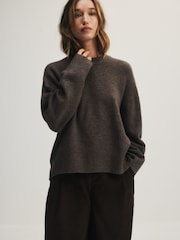 The Set 3 Pack Crew Neck Jumpers Cream/Taupe Brown/Chocolate Brown - Image 14 of 22