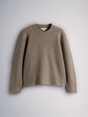The Set 3 Pack Crew Neck Jumpers Cream/Taupe Brown/Chocolate Brown - Image 19 of 22