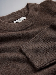 The Set 3 Pack Crew Neck Jumpers Cream/Taupe Brown/Chocolate Brown - Image 21 of 22