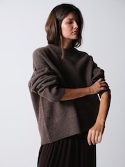 The Set 3 Pack Crew Neck Jumpers Cream/Taupe Brown/Chocolate Brown - Image 3 of 22