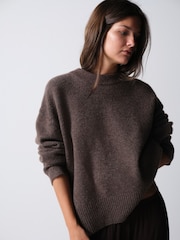 The Set 3 Pack Crew Neck Jumpers Cream/Taupe Brown/Chocolate Brown - Image 4 of 22