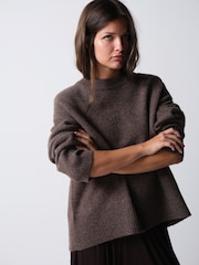 The Set 3 Pack Crew Neck Jumpers Cream/Taupe Brown/Chocolate Brown - Image 5 of 22