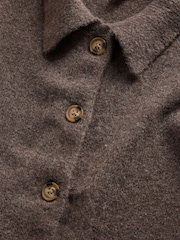 The Set 2 Pack Collared Cardigan With Wool Navy Blue/Chocolate Brown - Image 8 of 9