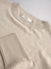 The Set 4 Pack Fine Knitted Crew Neck Jumpers Black/Chocolate Brown/Cinder Brown/Cream - Image 12 of 12