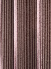 Burgundy Red Brushed Stripe Super Thermal Eyelet Door Curtain - Image 4 of 4